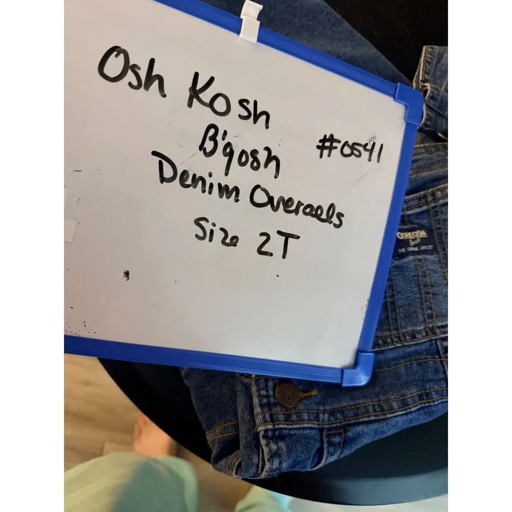 OshKosh Bgosh Toddler Boys Blue Denim Classic Overalls Size 2T OSH89379-SSI